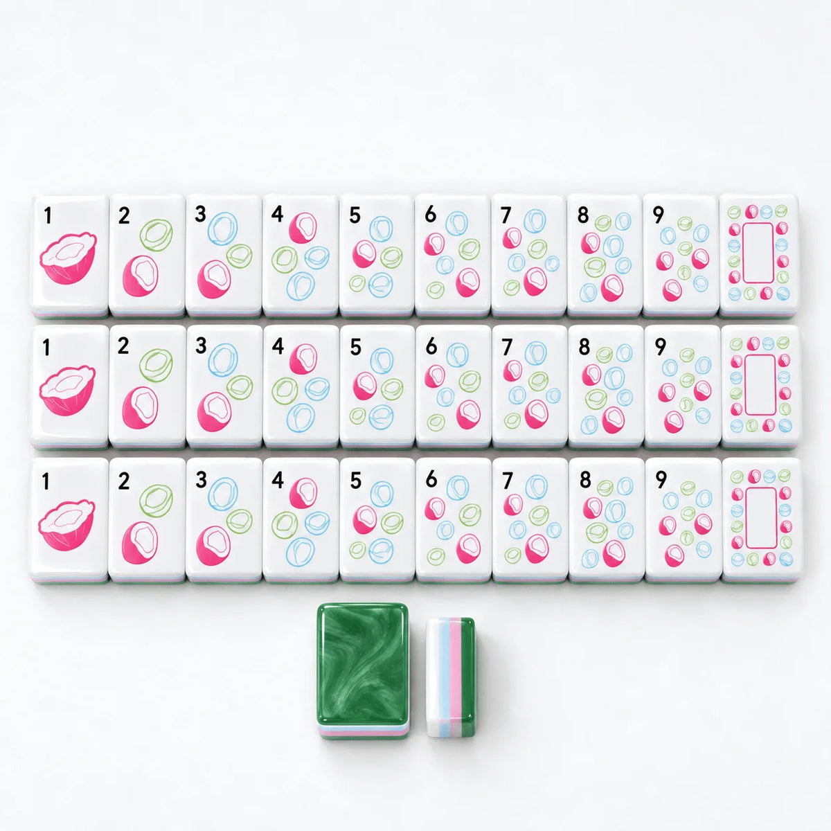 Jade Beauty Mahjong Set, detail 2