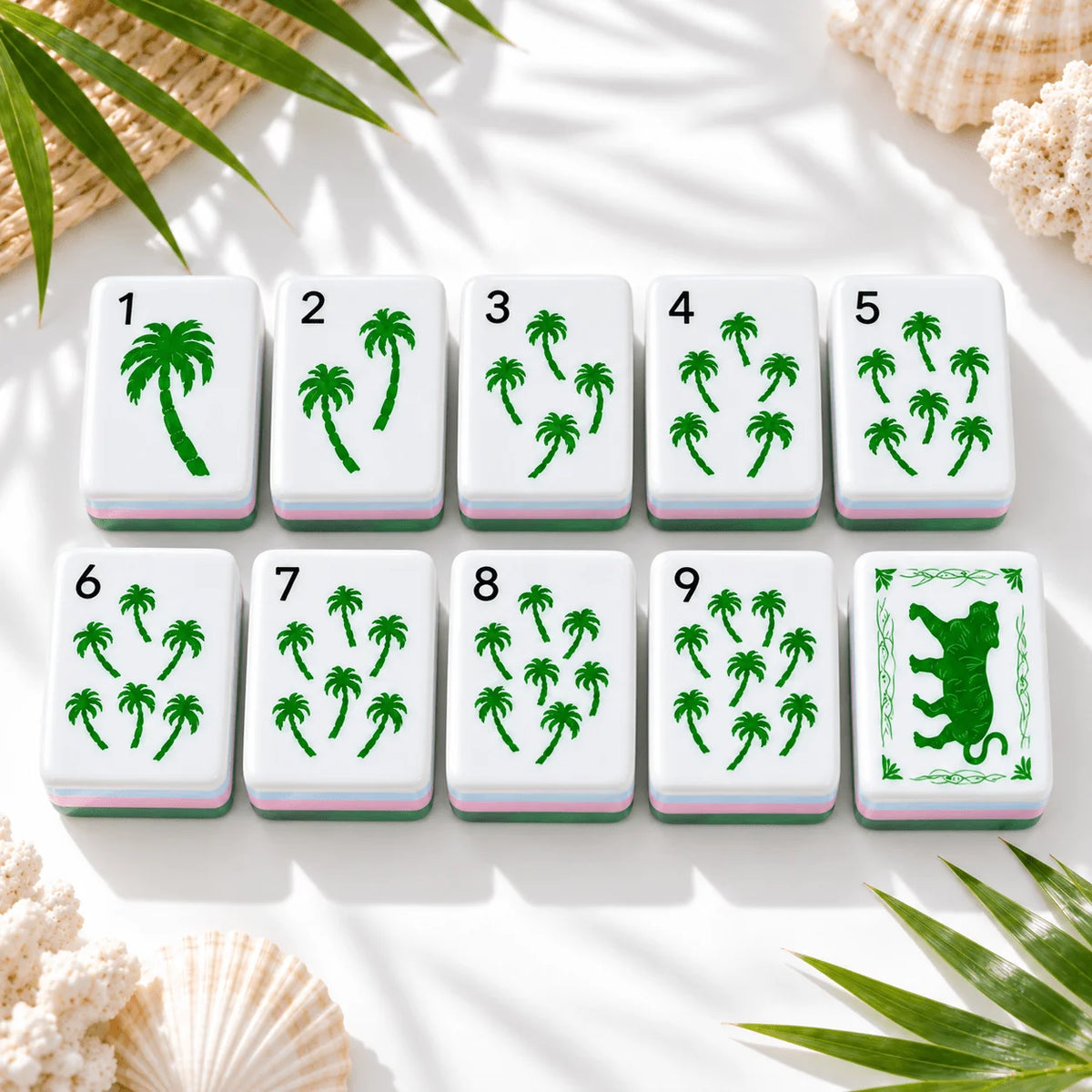 Jade Beauty Mahjong Set, detail 3
