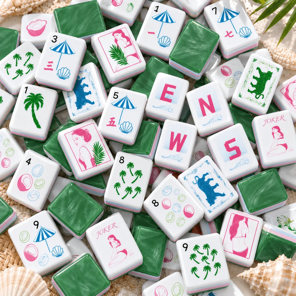 Jade Beauty Mahjong Set, detail 7